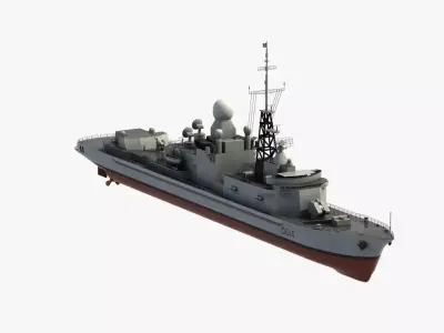 Cassard Class Frigate 3D model