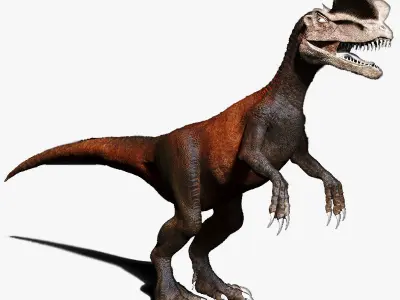 Dinosaur Dilophhosaurus Sculpt Project 3D model