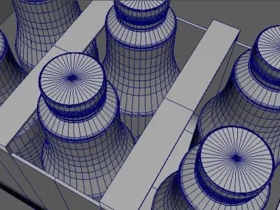 Beverage Branding Package No6 6Pack Low-poly 3D model