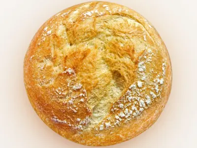 Round Bread 3D model