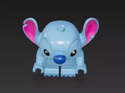 Stitch - Figura coleccionable 11 Lego 3D print model