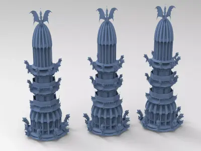 Dragon master Tower Princes tower 3D model