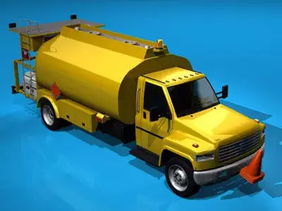 Airport fuel truck 3D model