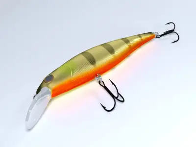 Crankbait fishing lure 3D model