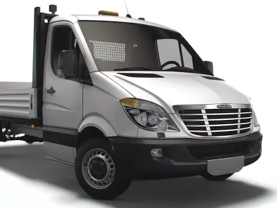 Freightliner Sprinter Dropside Tail Lift 2018 3D model