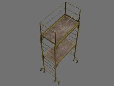 Scaffold 1D Low-poly 3D model