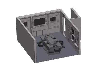 Custom USS Enterprise NX-01 Bridge - Plotting Room 3D print model