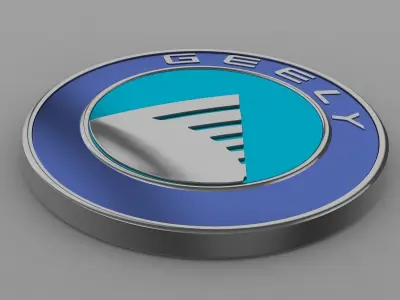 geely logo 3D model