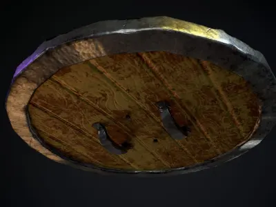 Vyking Shield Low-poly 3D model