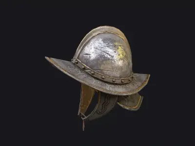 Helmet Conqueror Low-poly 3D model