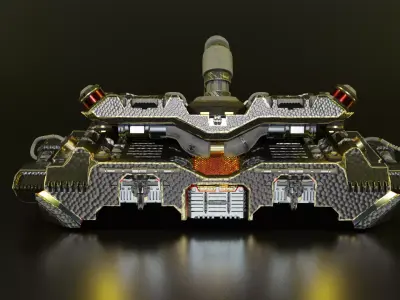 Sci fi crate Free 3D model