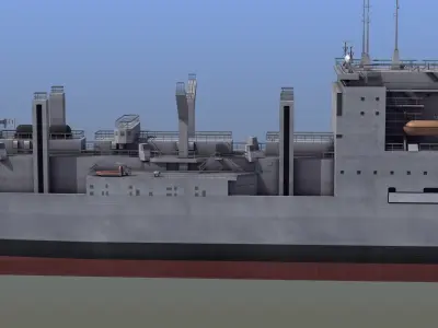 Lewis and Clark Class Replenishment Ship 3D model