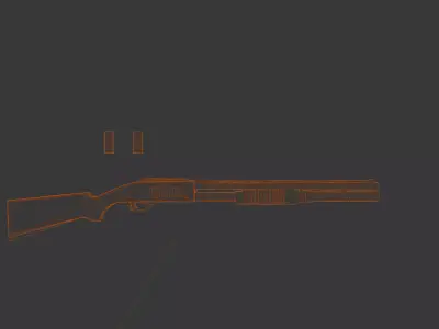 LOW POLY  weapon Low-poly 3D model