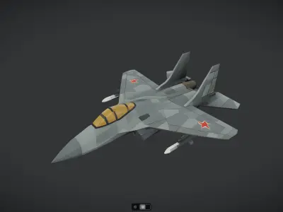 Spacecraft Jet aircraft plane 3dmodel 16 3D model