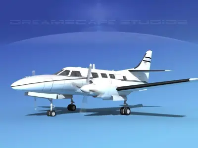 Swearingen SA226-T Merlin III V08 3D model