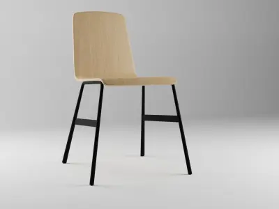 Modern Stool Free low-poly 3D model
