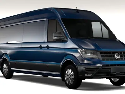 WV Crafter Van L4H2 2017 3D model