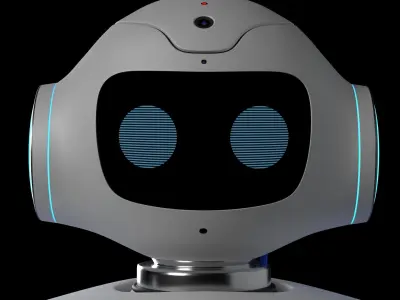 Futuristic Robot High Quality 3D Model 3D model