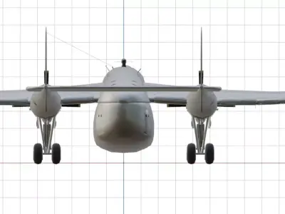 FAIRCHILD XC-120 PACKPLANE - The Unwanted BLOB Low-poly 3D model