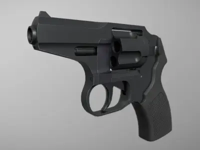 R-92  P-92 Revolver 9x18 mm Low-poly 3D model