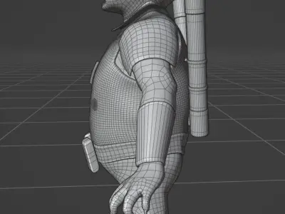 Grondo character from star wars clone wars Free low-poly 3D model