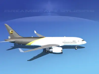 Boeing 787-8 UPS 3D model