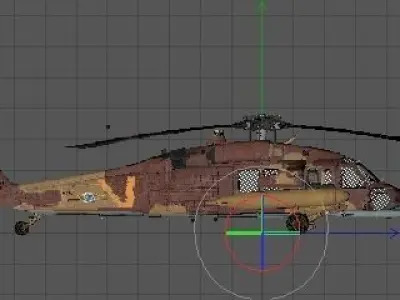 UH-60 Blackhawk IDFAF 3D model
