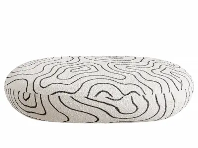GALET Pouf By Giorgetti Free low-poly 3D model