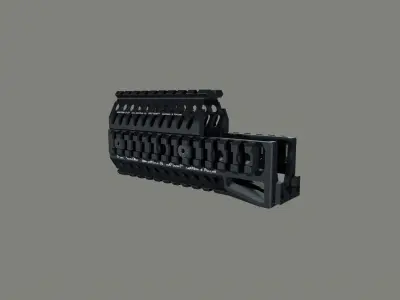 AK B-10 Zenit handguard  Low-poly 3D model