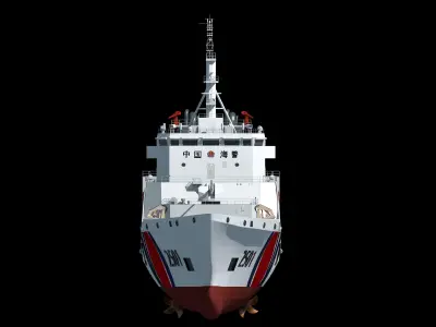 china coast guard 2501 ship maritime law enforcement official 3D model