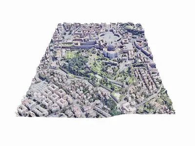 Vatican City-state Low-poly 3D model