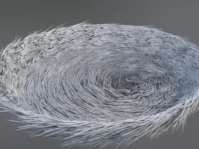 bird nest 3D model