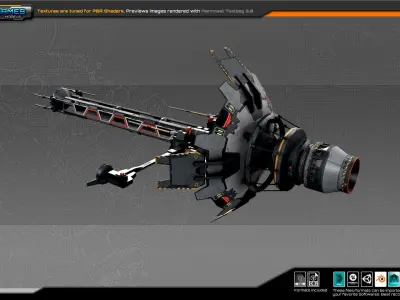 SF SatCom 2K Low-poly 3D model