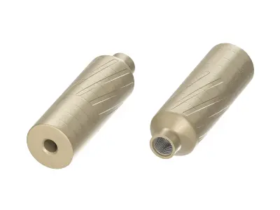 Banish 9k Suppressor FDE Low-poly 3D model