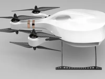 FPV Racing drone 3D model