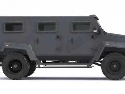 Alpine Condor Armored Luxury Tactical SUV 3D model