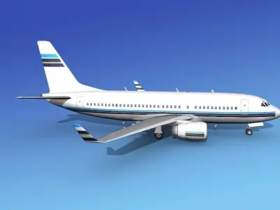 Boeing 737-700ER Corporate 1 3D model