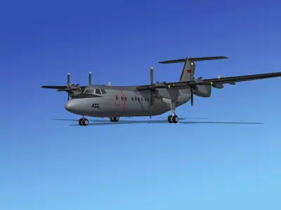 Dehavilland DHC-7 Canadian Navy 3D model