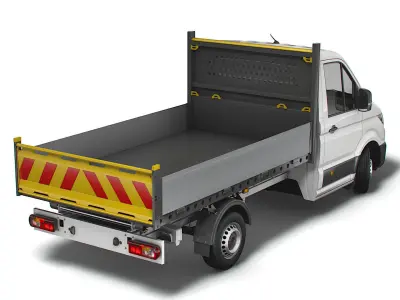 MAN TGE Single Cab Tipper 2021 3D model