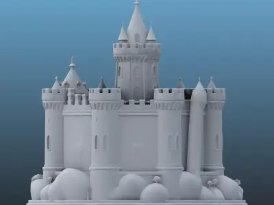 High-Detail Medieval Castle PM-108 3D print model