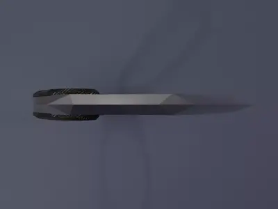 DoubleStar DSK107 Halcon Karambit Tactical weapon axe 3D Model 3D model
