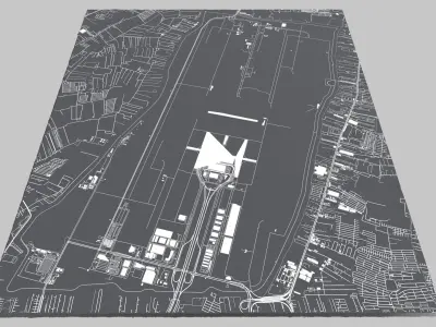 Suvarnabhumi Airport Bangkok 3D model