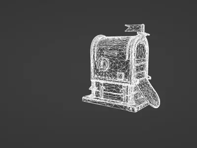 Steampunk Vintage Mailbox 3D model