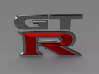 GTR logo 3D model
