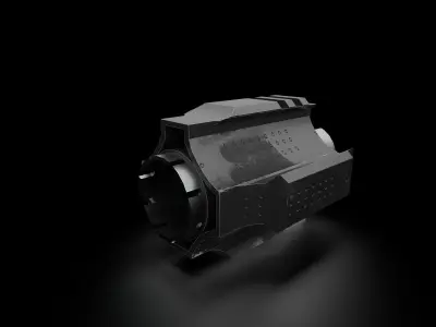 Muzzle Jailbreak Low-poly 3D model