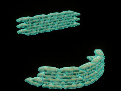 Sandbags Free low-poly 3D model