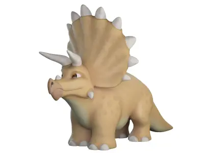 Cartoon Dinosaur Triceraptor  3D model