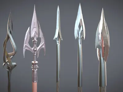Medieval Arrows Pack - 44 Assets Low-poly 3D model