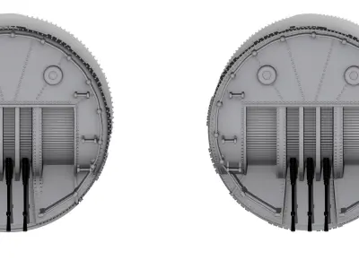 25mm MG towers 3D print model