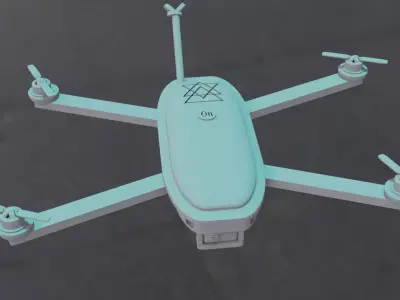 Drone-Bot52 Low-poly 3D model